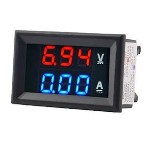 DC0-100V/10ALED直流双显示数字电流电压表双显示数字表头xtw