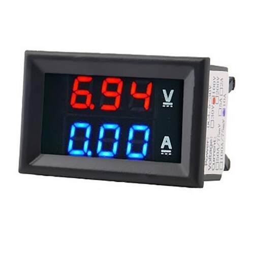 DC0-100V/10ALED直流双显示数字电流电压表双显示数字表头xtw