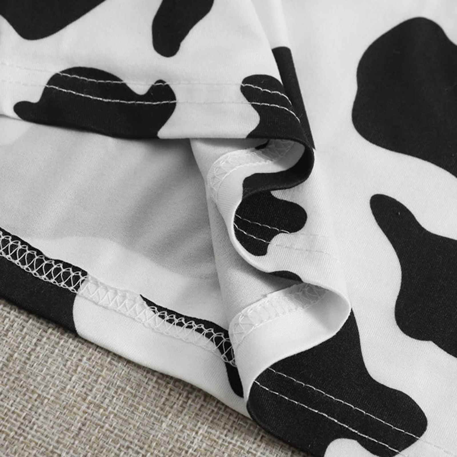 black and white cow print cooking apron for women men with