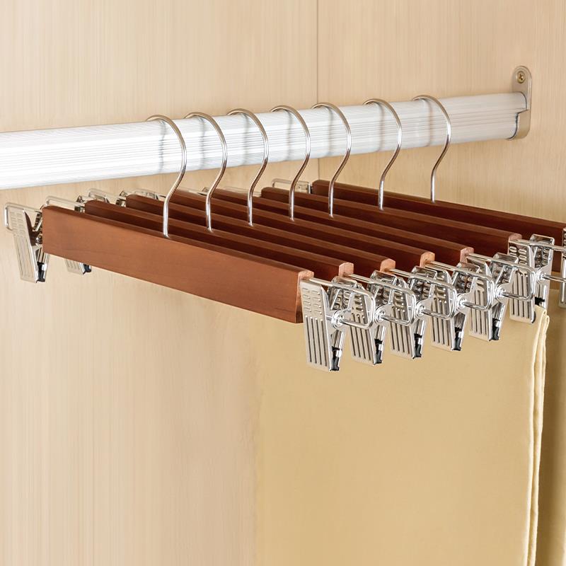 新款左转角角实家木衣架无痕用衣服挂头衣架子防滑木质木防肩衣架