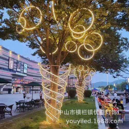 LED抱树景观造型灯户外防水城市街道亮化工程节日氛围装饰小品灯