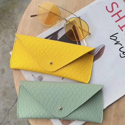 Glasses Case Soft PU Leather Eye Glasses Box Reading Glasses