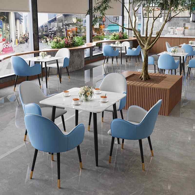 休闲接待会客洽谈桌椅组合店铺谈判办公休息区小户型阳台家用方桌