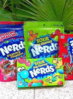 Nerds sour chewy sweetarts美国进口混合果味超酸耐嚼甜脆酸糖果