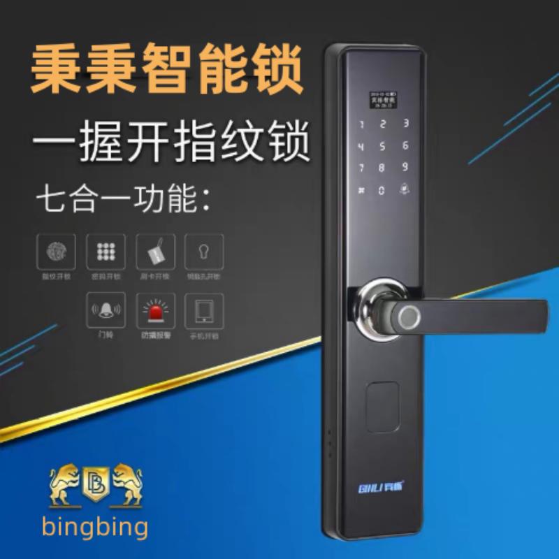 槟栎家用防盗门指纹锁智能密码锁全自动监控识别可视猫眼电子锁