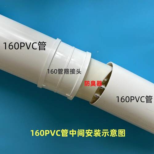 4寸管110管道内置防臭器下水道止回阀防臭防返水防虫排水管止逆阀