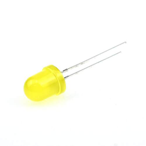 f8黄发黄光8mm黄光黄色指示灯长脚黄灯直插led灯珠发光二极管
