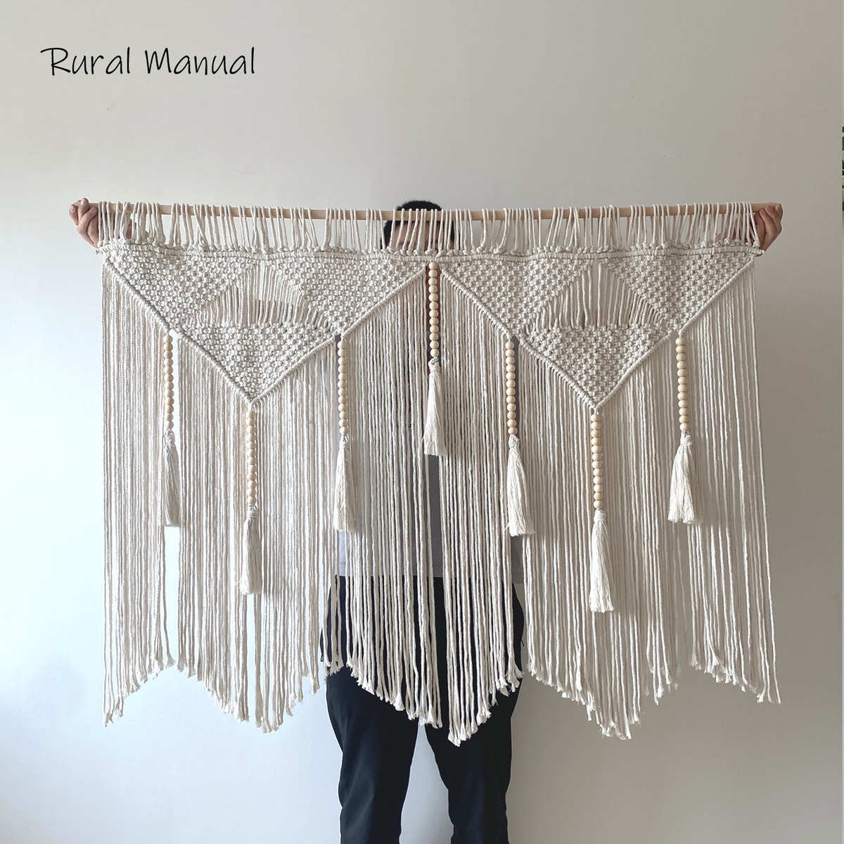 波西爆背景挂饰宿米亚手工壁挂家居大 编织装饰民挂毯简约