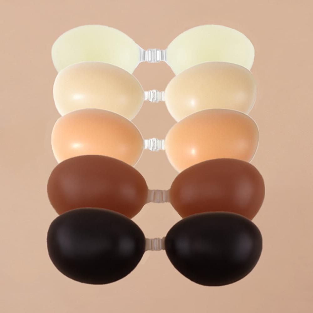 stickers nipple bra strapless push-up Silicone cups large