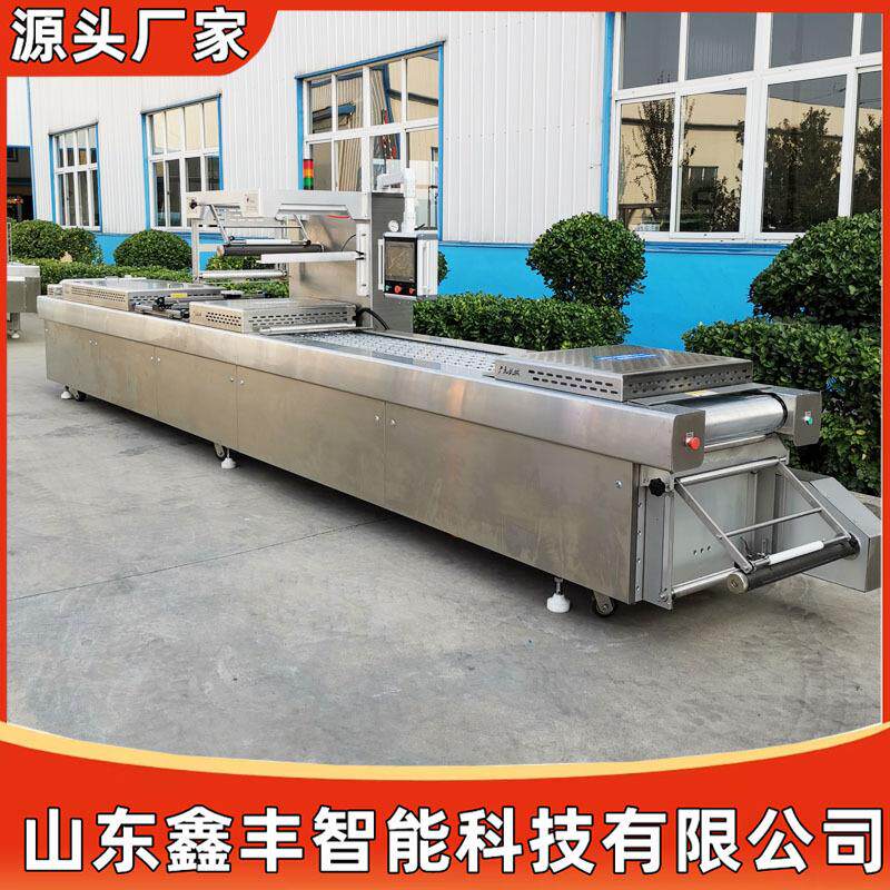 海带扣真空包装机 豆腐干连续式拉伸膜真空包装机 自动包装设备
