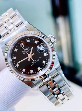 先鉴后发98新25mm帝舵公主系列M92414-0010自动机械女士腕表镶钻