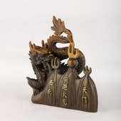 厂家火龙位 西北火龙黄铜化解避三避铜摆件避乾批发火龙