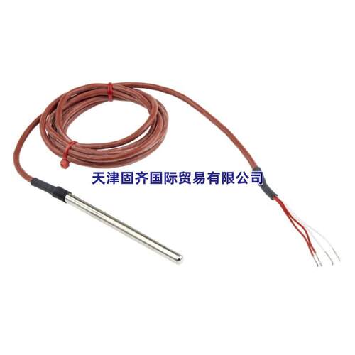 611-8264 RS PRO pt100热电偶, 6mm100mm长探头2m线长 -50-200°C