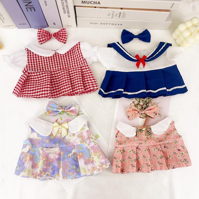 30cm毛绒玩具可穿衣服小裙子配饰娃娃衣服DIY周边棉花道具换装