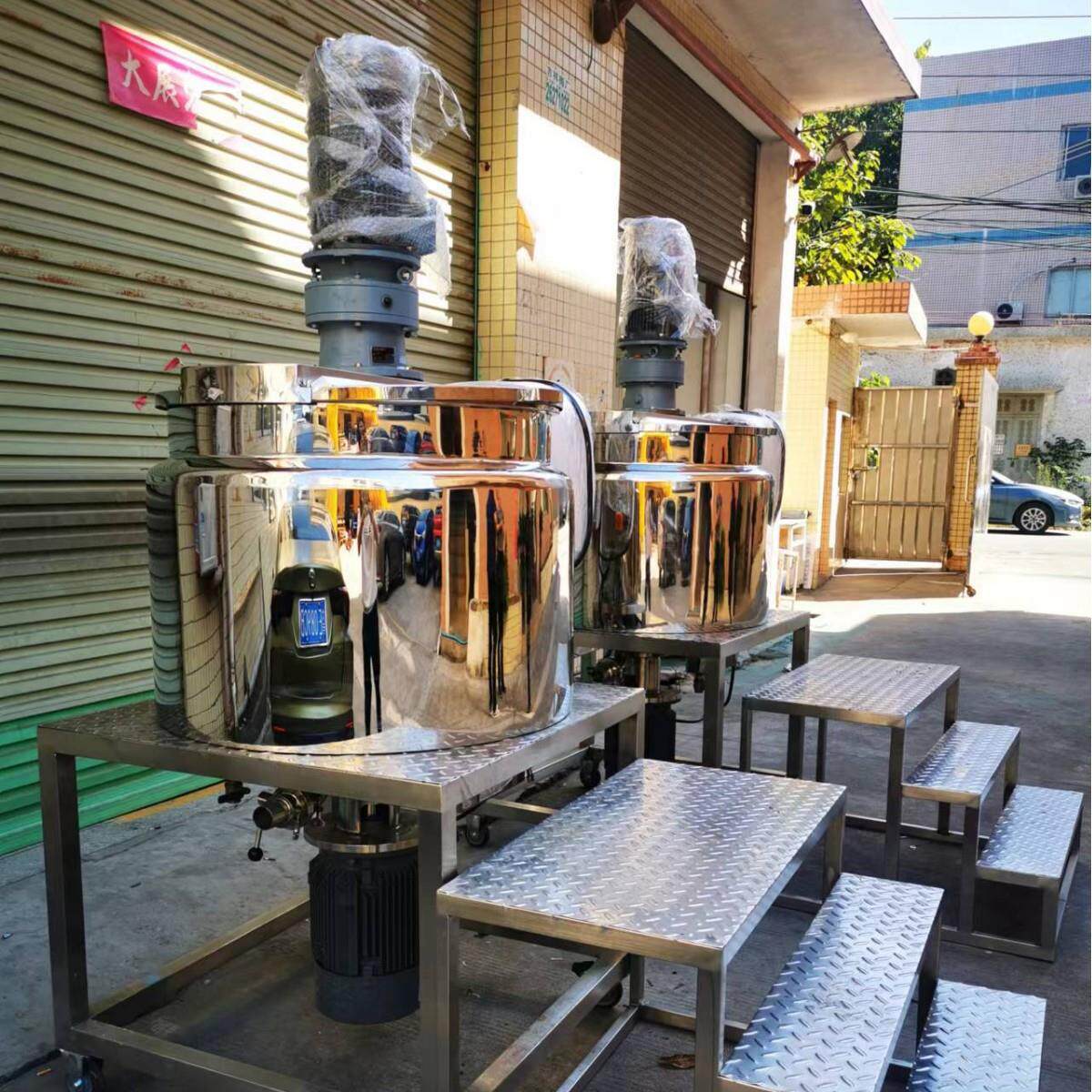 液洗搅拌锅变频化妆品洗发水沐浴露工业不锈钢日化洗锅搅拌机