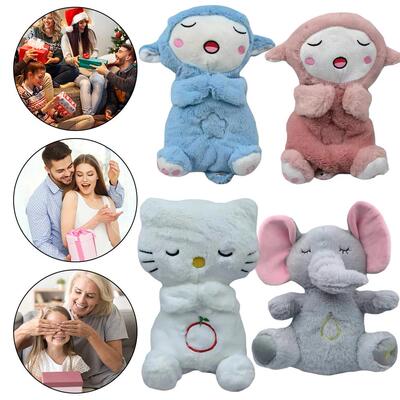 Elephant/Sheep/Cat Musical Light Up Toy Animal Soft Plush