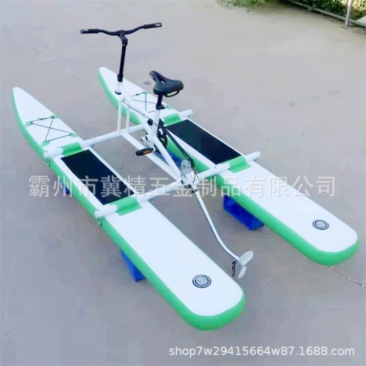 双人水上自行车 便携充气脚踏自行车户外景区水上自行车
