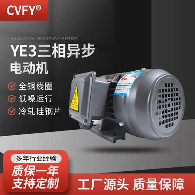三相异步电动机YE3-100L-6极电机380V1.5W屠宰机械用交流马达