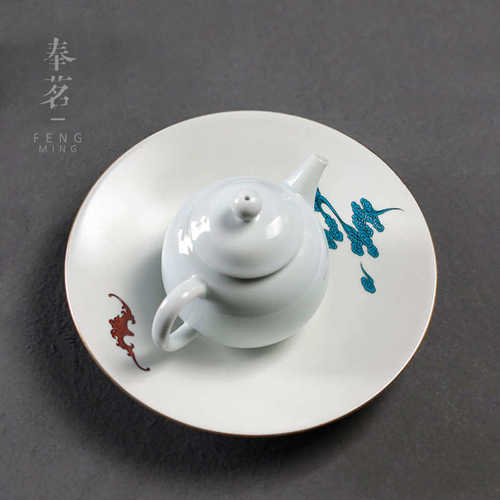 干泡盘小茶台陶瓷壶承干泡台茶盘茶海托盘禅意家用小型茶托