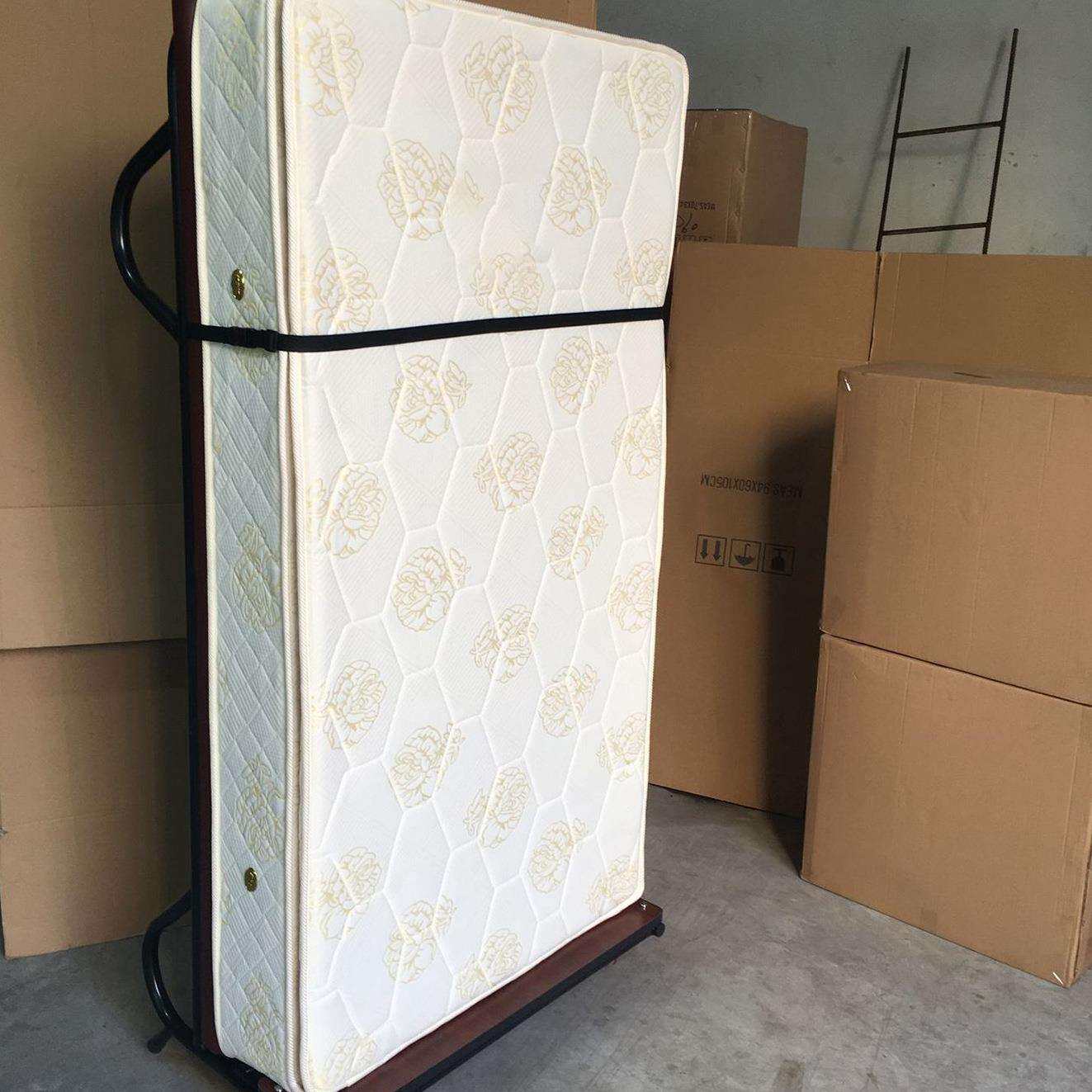 酒店加床折叠床立式免安装弹簧床便携式公寓床垫酒店单人折叠床