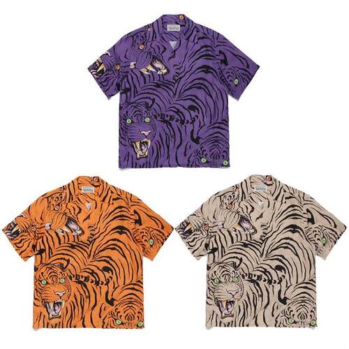 Dragon Tiger Short sleeved Summer Shirt for Men and