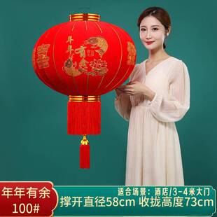 农村自建房大门灯笼现代简约阳台灯笼大门口一对别墅太阳能过年春