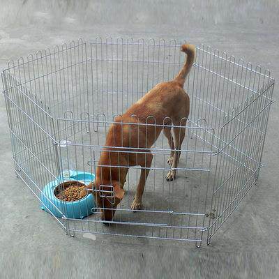 宠物电镀围栏狗栅栏可折叠的宠物围栏中小型犬围栏6片8片狗笼子