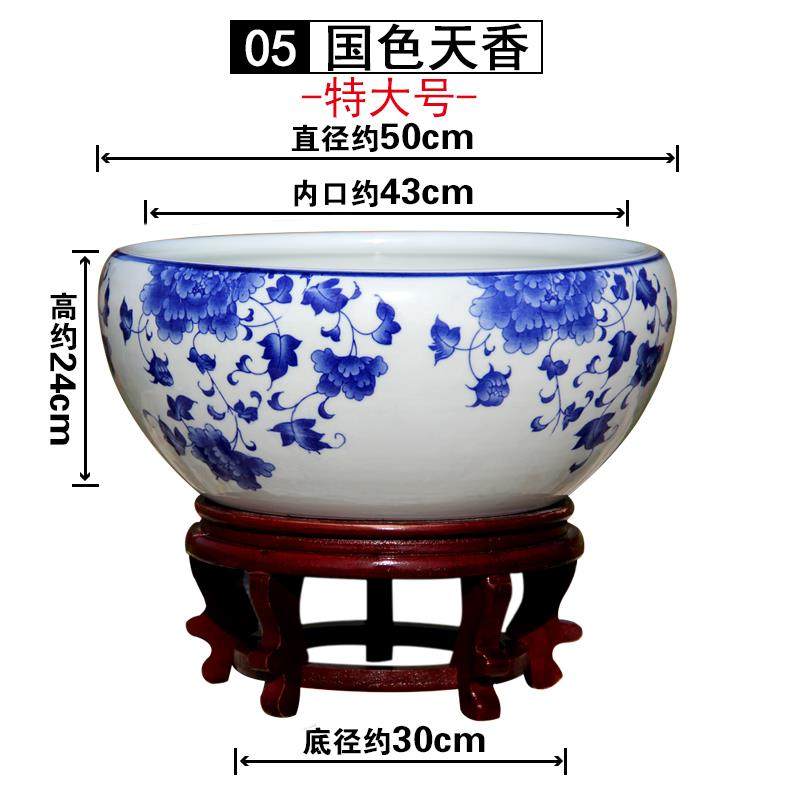 正品景镇德瓷鱼缸大号养鱼盆荷花盆缸金客厅乌龟鱼缸碗莲陶睡莲花,宠物/宠物食品及用品,桌面缸,淘宝优惠券,粉丝福利购,淘宝优惠卷