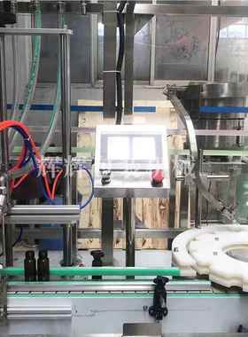 装胶原蛋白定量灌装452机轧盖机 精高精安剖瓶灌机 自动油度灌装