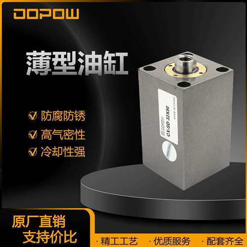 DOPOW 薄型立式油缸CX-SD125*10立式模具液压缸方形模具油缸非标