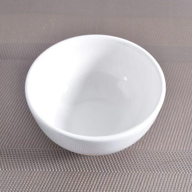 陶瓷碗家用餐具饭店用白色米饭碗白瓷小碗汤碗纯白色小碗吃饭碗