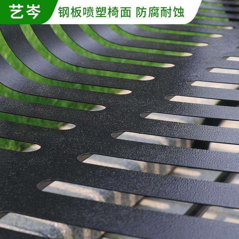 公园椅户外长椅铁TY-09闲艺座椅室外小区子双人休息长凳铸铁椅靠