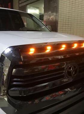 适用14-21年丰田坦途TUNDRA机盖小黄灯黄色雾霾灯日行灯LED通风网