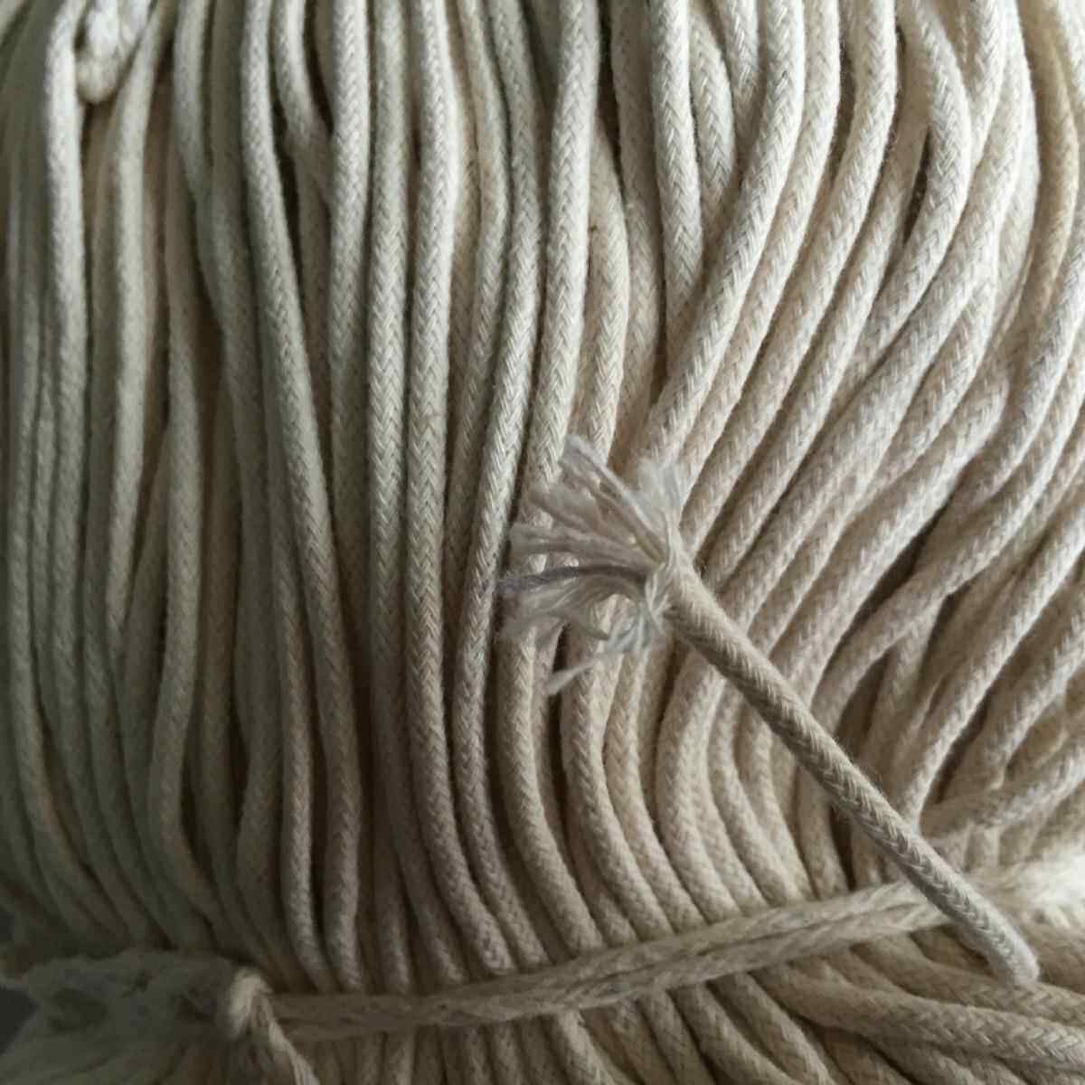 平纹棉子扎袋有捆束口细绳包装ZBB袋装饰线绳服装辅料芯白绑棉绳