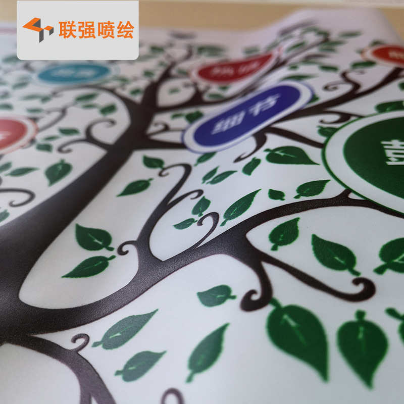 UV喷画厂家制作商场门店灯箱布画面 UV软膜灯箱卡布框内打灯布