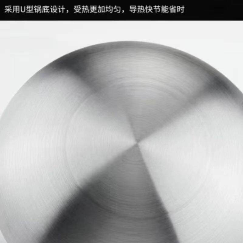 不锈钢大号家用农村柴火灶老式无耳 80 90 1.0米1.2米 大炒锅