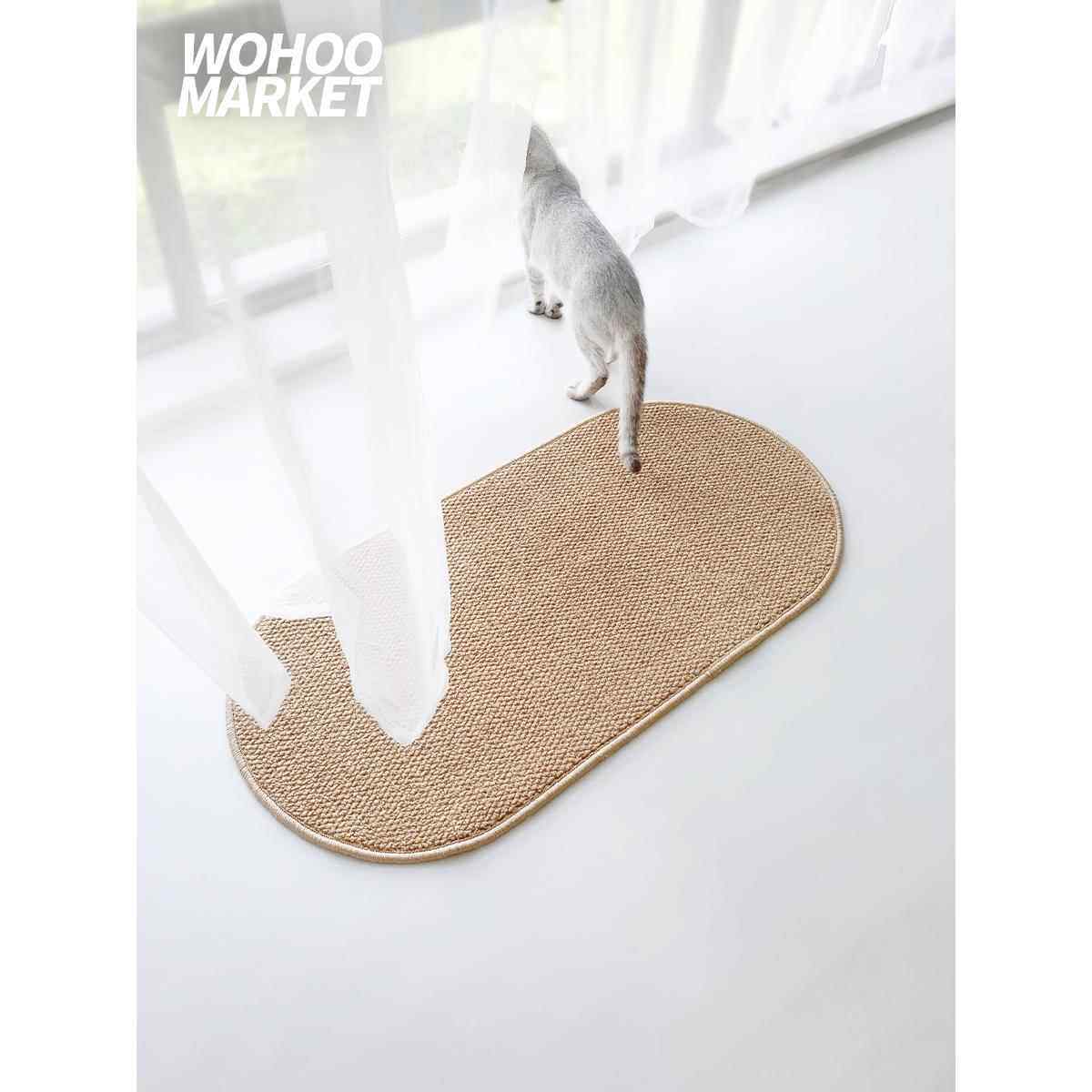 五河市猫抓垫猫抓板彷剑麻防滑地垫防猫抓沙发防猫抓耐磨宠物地毯