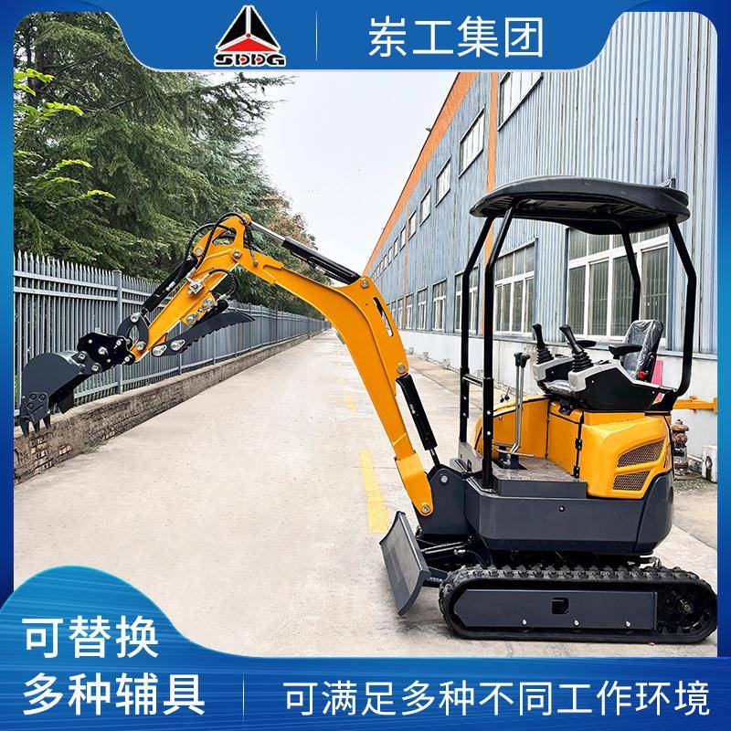 地下室施工微型挖掘机反铲斗施工有劲内燃机驱动钩机小挖机