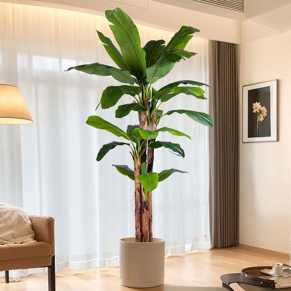 仿真绿植高端轻奢芭蕉树室内大叶子绿植假盆栽装饰服装店高级摆件