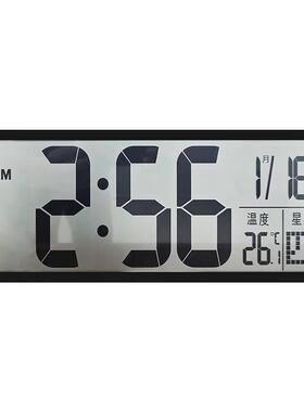 新款创意大屏幕电池数字时钟简约多功能客厅挂钟摆台式电视柜钟表