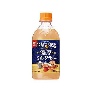 日本进口 sundroy三得利craft BOSS浓厚牛奶味红茶饮料奶茶 450ml