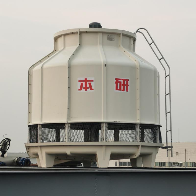 本研圆形逆流冷却塔玻璃钢冷却水塔全国发货售后联保现货供应