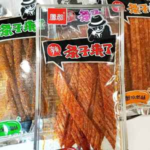 条子来了厚都辣条100g 调味面制品手撕辣片辣条童年怀旧校园零食