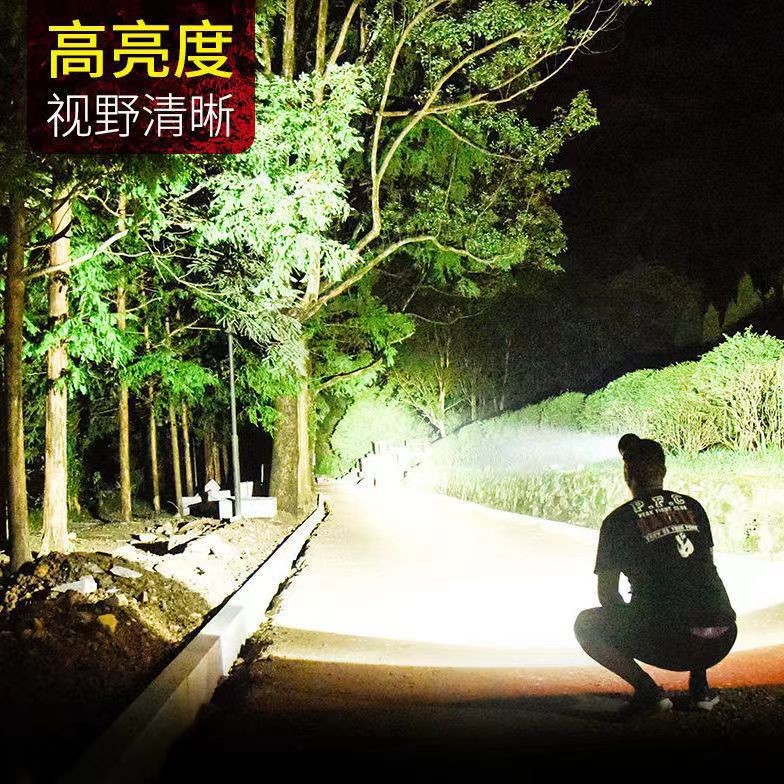 电动车灯不用接线免接线电动脚踏车灯前灯强光骑电动车射灯充电灯
