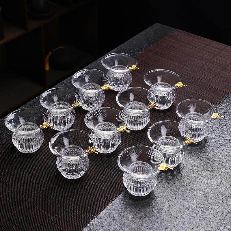 茶漏 茶滤透明玻璃茶叶滤茶器 过滤网 过滤器 功夫茶具配件