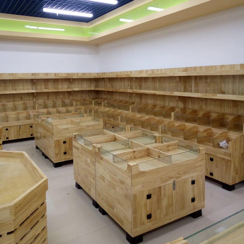 佳葆(广东)水果木头货架蔬菜架超市零食干果架水果店展示架