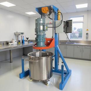 200公斤水性涂料混料机胶粘剂树脂分散机4KW电动升降化工搅拌机