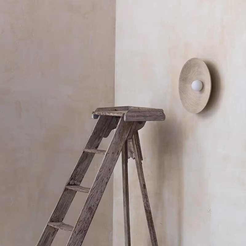 日式复古客厅过道背景墙壁灯北欧侘寂风民宿装饰房间餐厅走廊灯