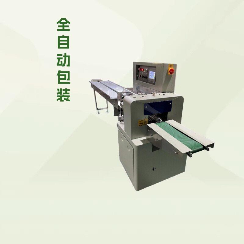 广东易川制造不锈钢烟管自动贴标套袋机po膜速枕式包装机