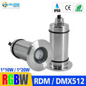 泳池灯rgb喷泉假山洗墙水下投光dmx壁灯不锈钢水底地埋灯灯批发